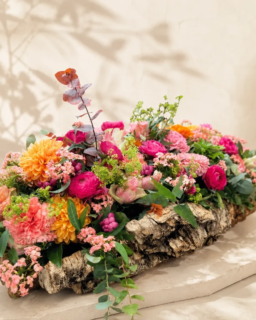 Écorce en fleurs