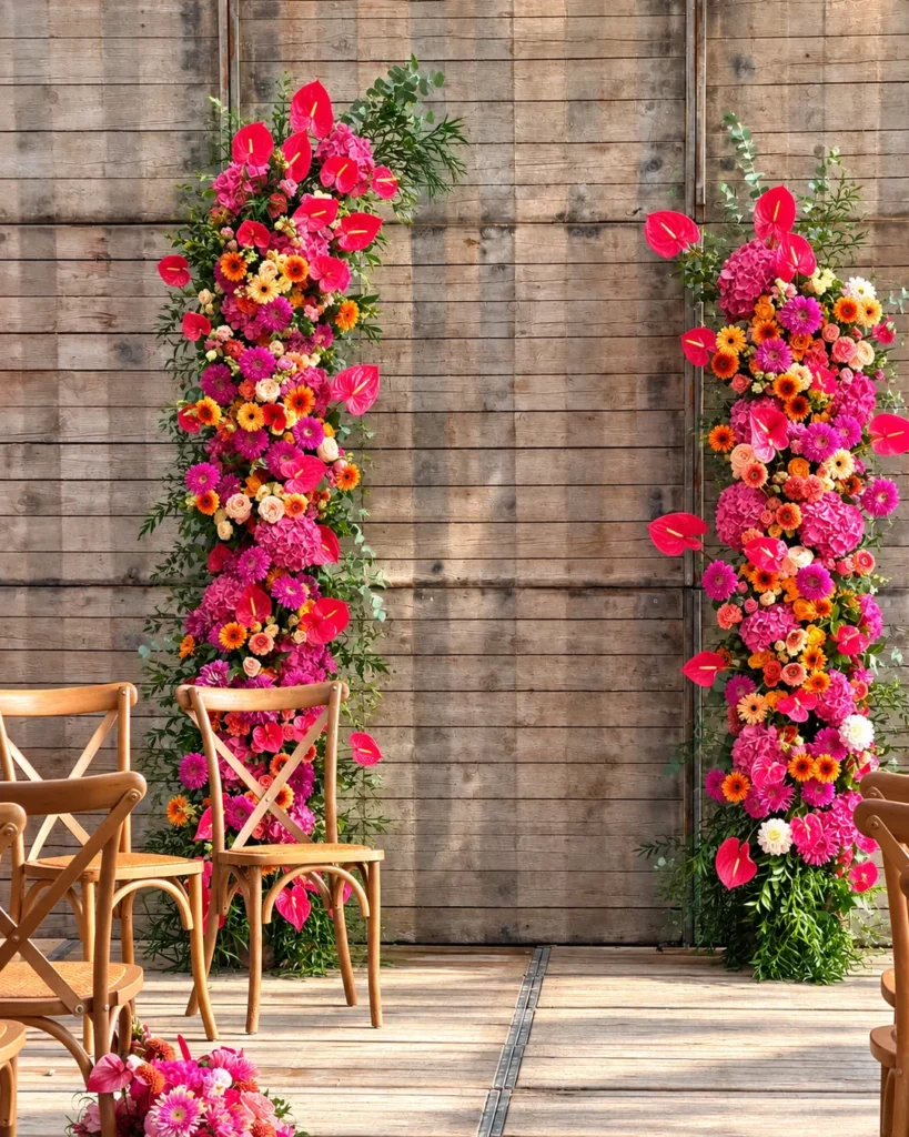 Colonnes florales