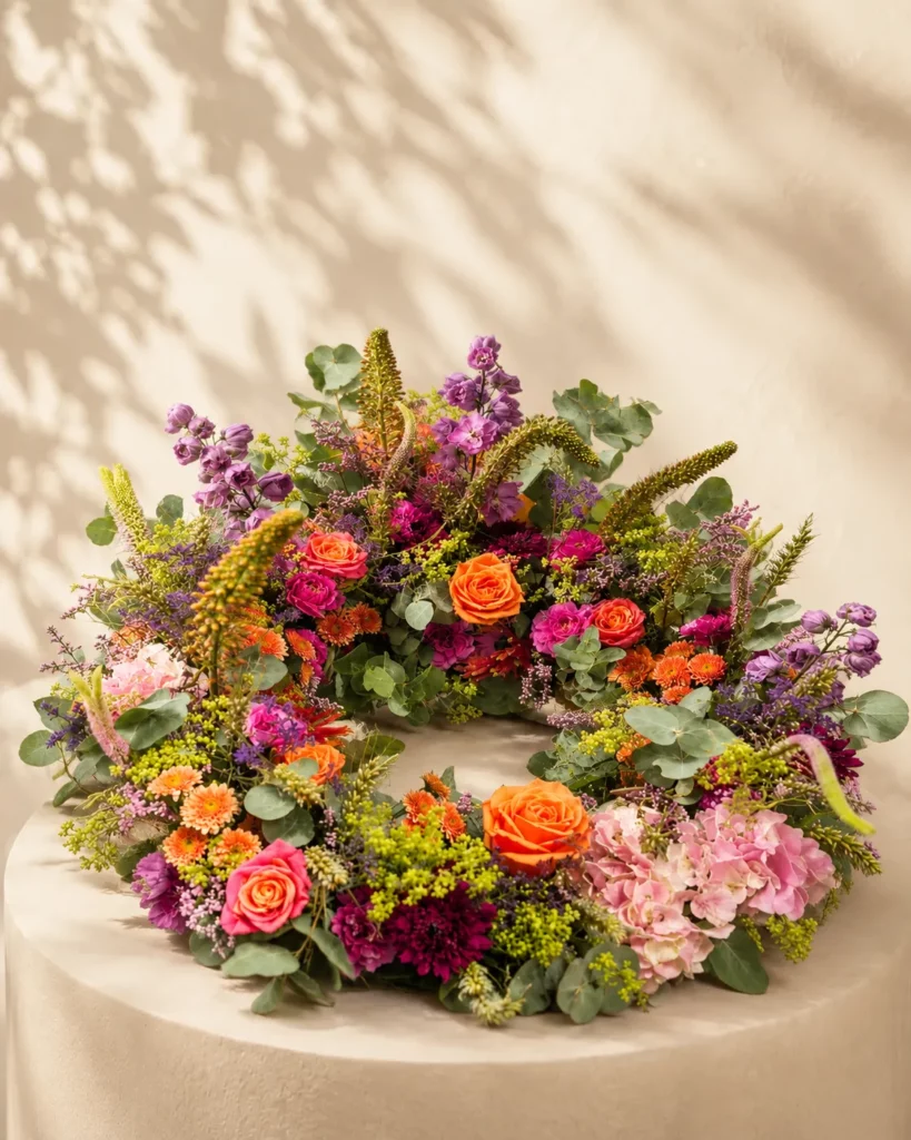 Hommage floral de deuil et de recueillement — création de La Rose des Sables By Saliha