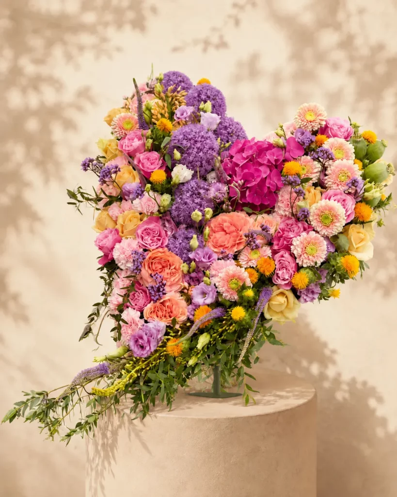 Hommage floral de deuil et de recueillement — création de La Rose des Sables By Saliha